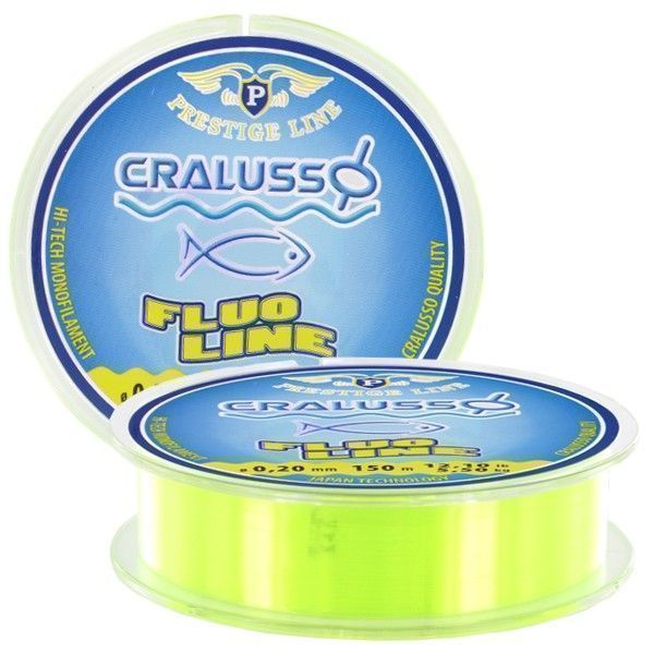 Леска CRALUSSO Fluo-yellow Prestige (150м) - 0,20мм